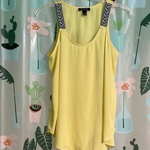 A. Byer Yellow Sleeveless Top